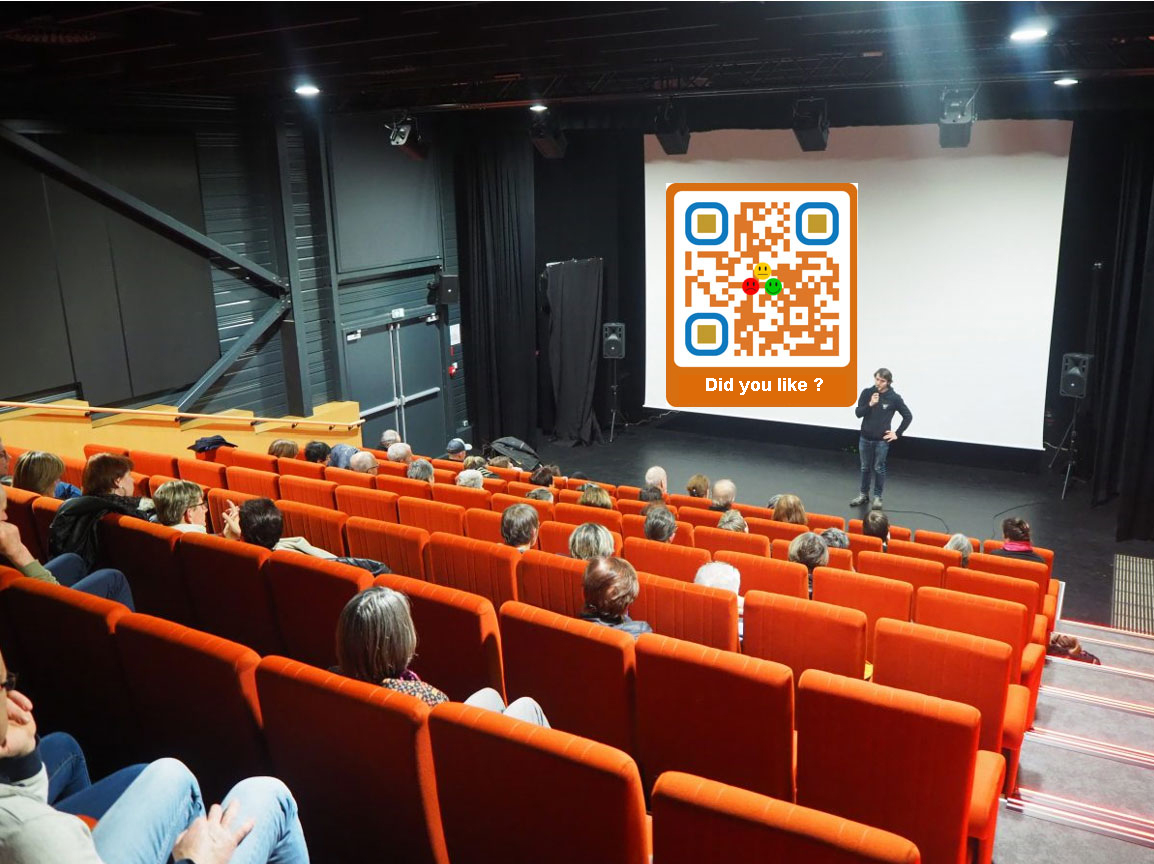 Create and Manage your dynamic QR codes, satisfaction survey, QR Code survey Cinemas, conference rooms